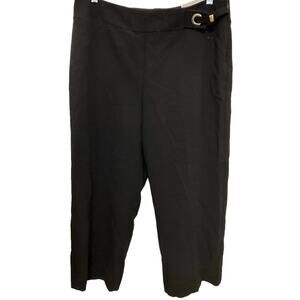 Chico's Women's Juliet Ultimate Fit Cropped Pants Black Large Sz 3 XL NWT